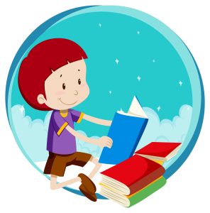 Little kids reading books, a step towards mastering phonics and reading skills