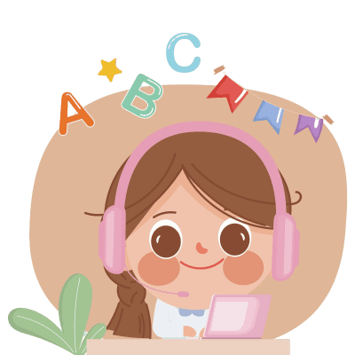 Child learning phonics at home